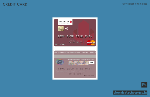 Myanmar Yoma Bank Mastercard – Beispielvorschau